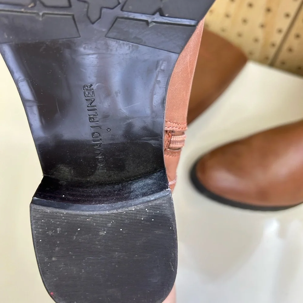 Donald J Pliner Brown Leather Knee-High Boots